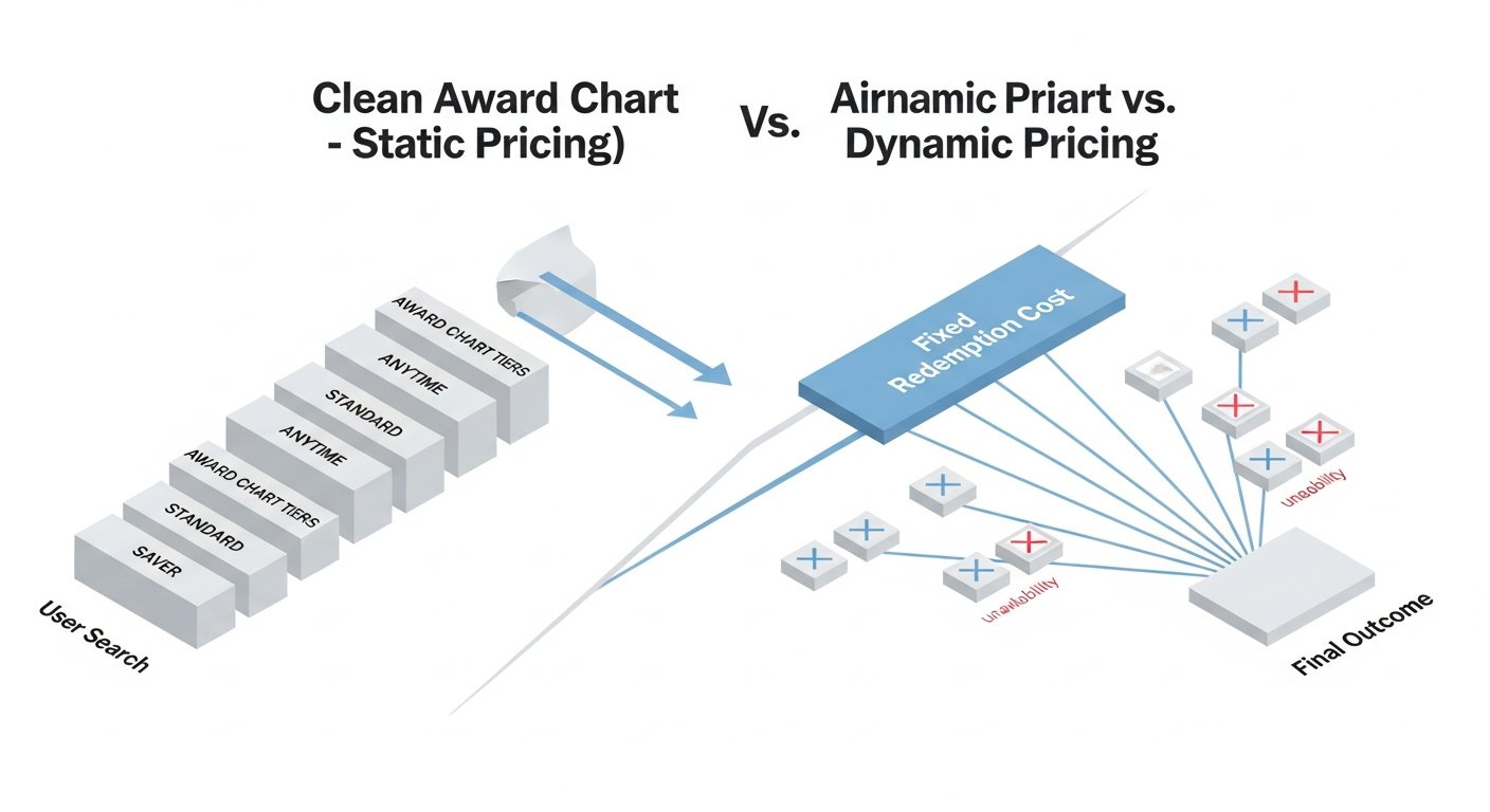 airline award chart vs dynamic pricing - infographic 4 illustration