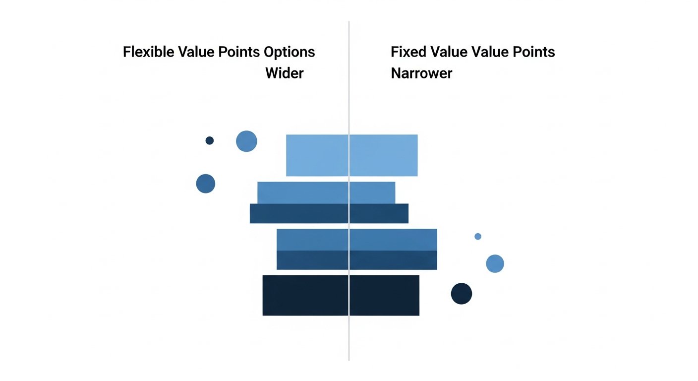 flexible vs fixed value points - chart 6 illustration