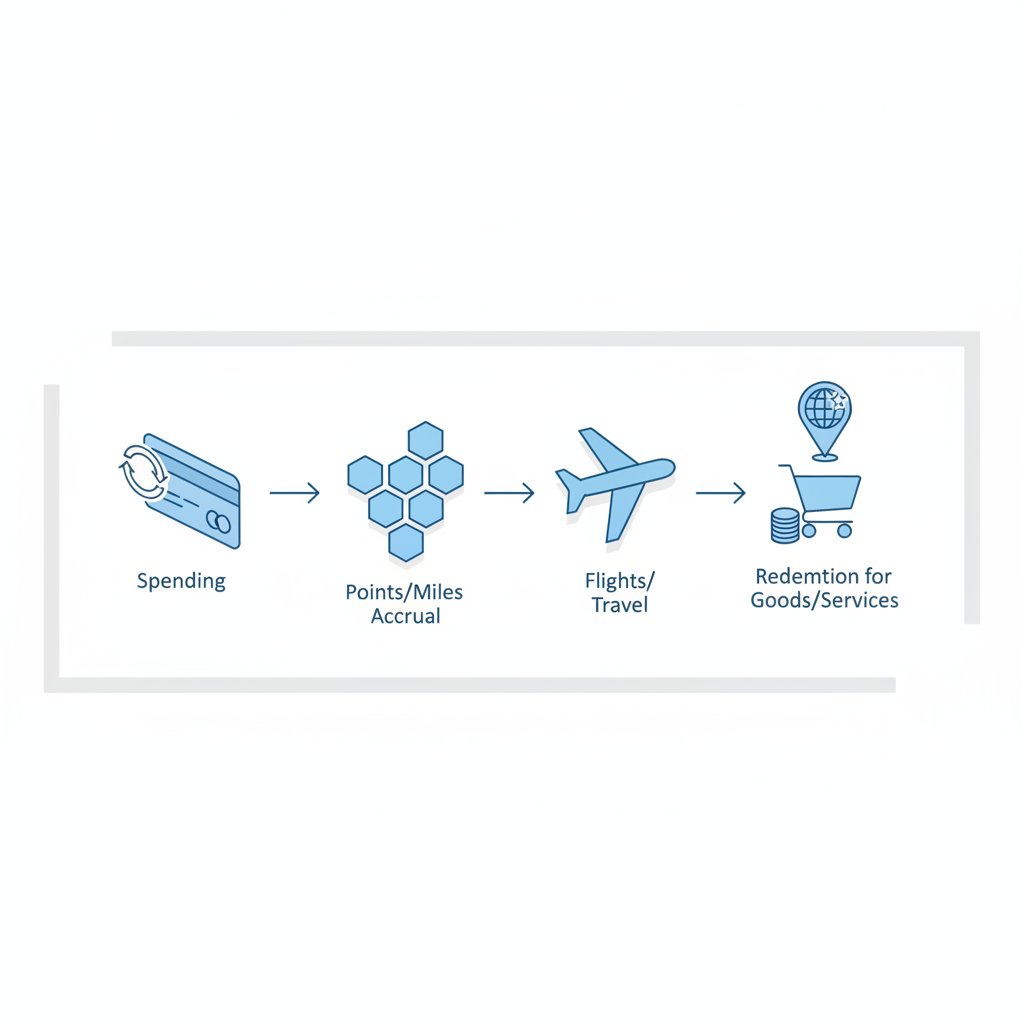 what are points and miles - infographic 4 illustration