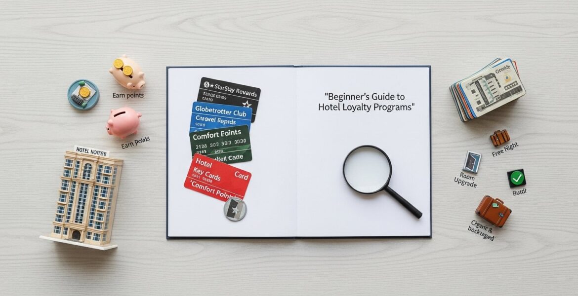 Featured illustration for beginner's guide to hotel loyalty programs, rewards, and smart shopping