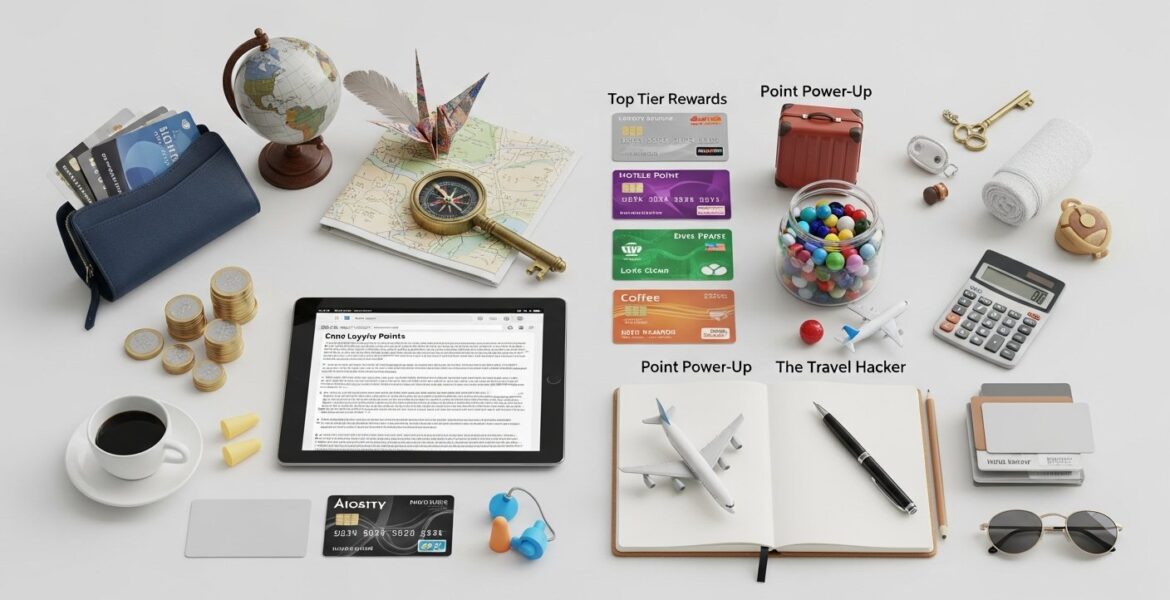 combining loyalty points for travel — featured illustration