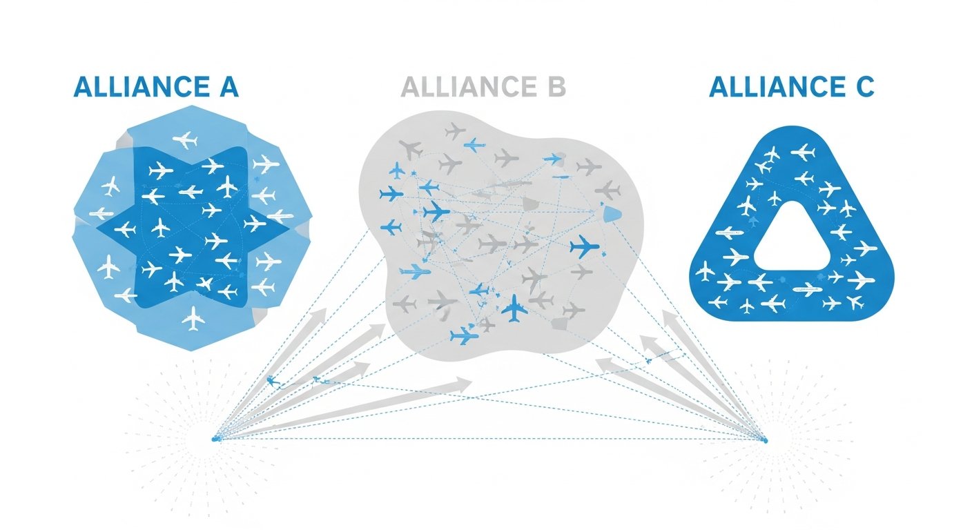 how do airline alliances work - infographic 4 illustration