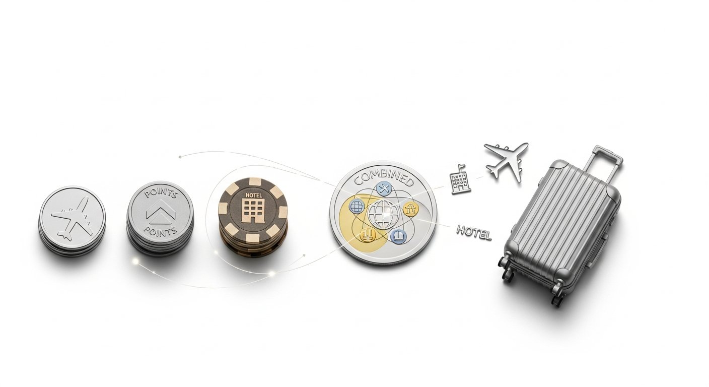 types of transferable credit card currencies — combining loyalty points for travel