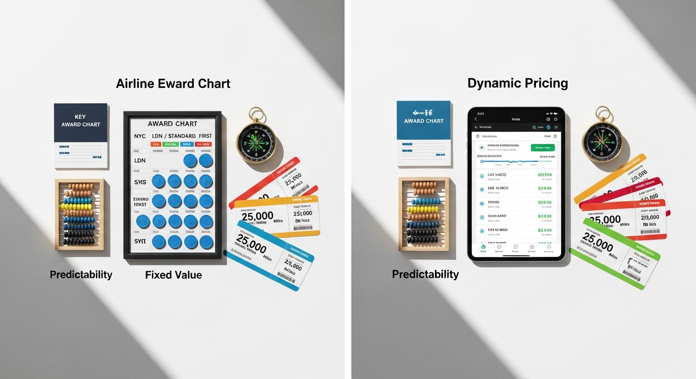 airline award chart vs dynamic pricing - photo 2 illustration